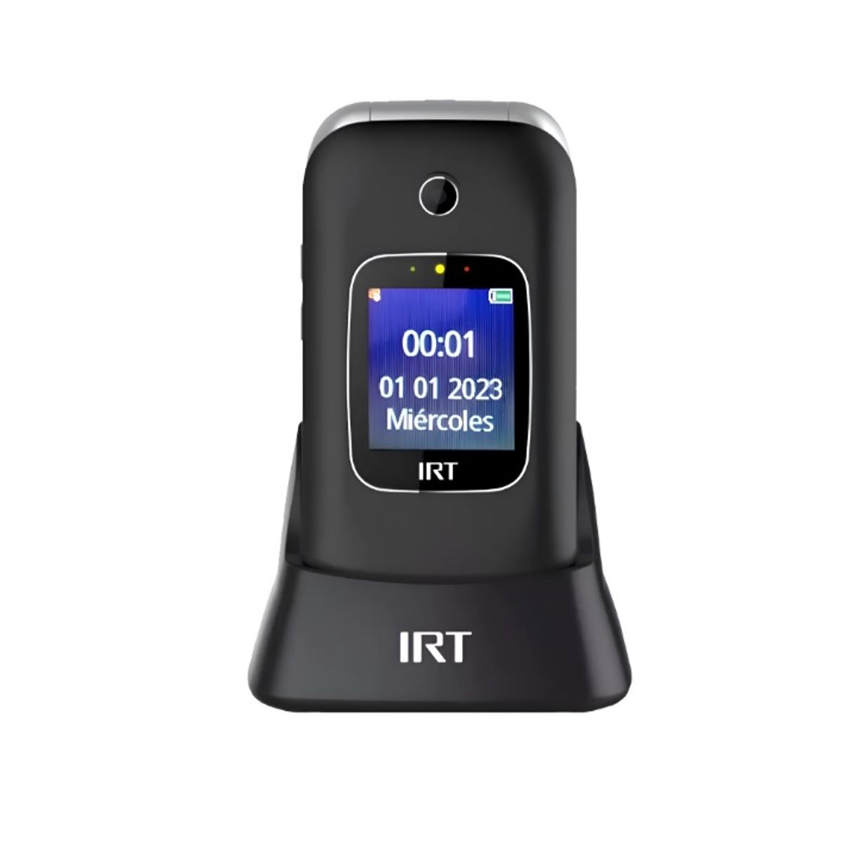IRT - Celular Básico IRT 330-4G Incluye Sim Card De Regalo Color Negro