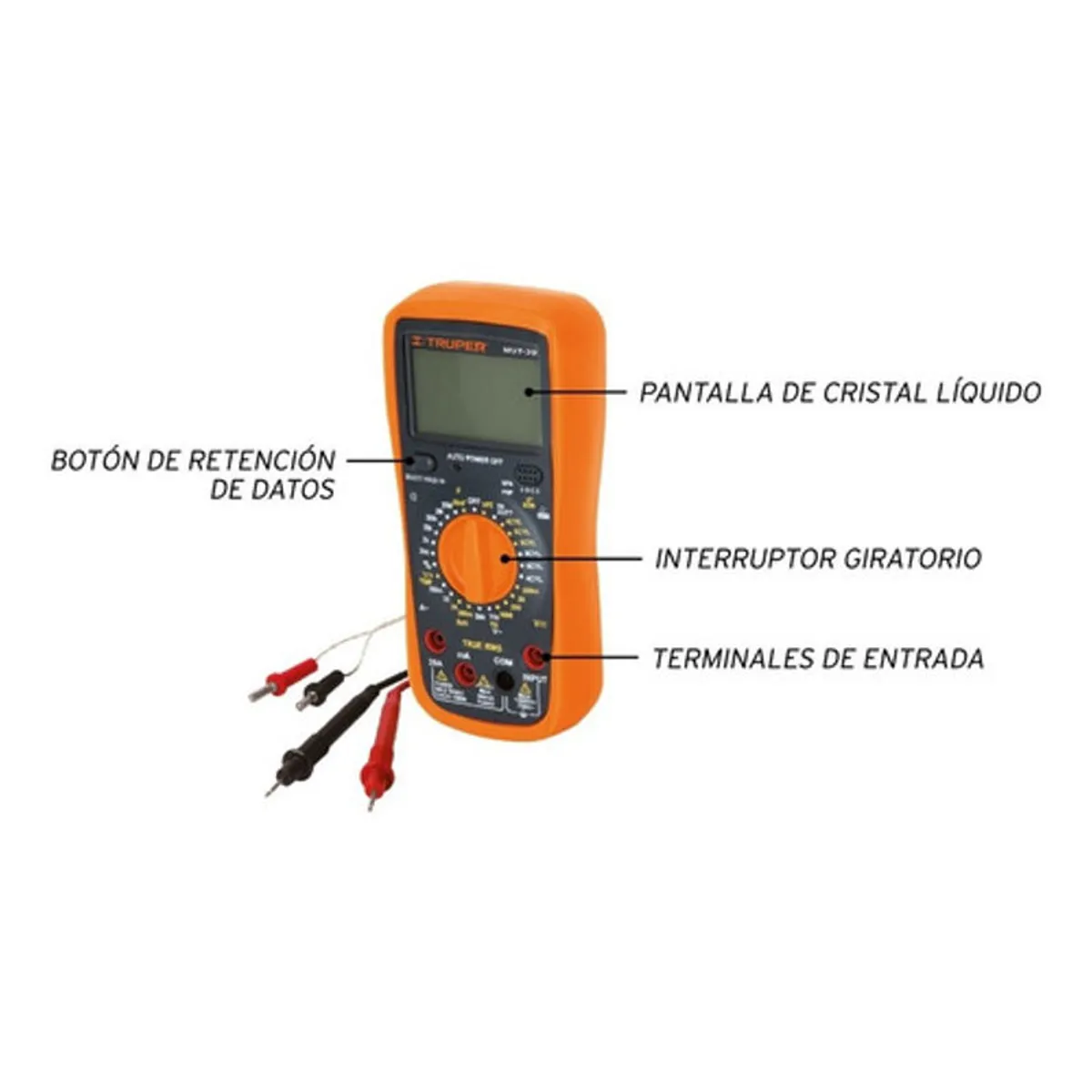 GENERICO - Multimetro Digital Profesional Truper - Mut39 - Envio Gratis