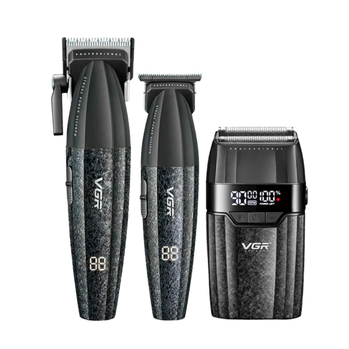 VGR - Barber Combo VGR V-640S3 Cortadora, Patillera y Afeitadora 3 en 1