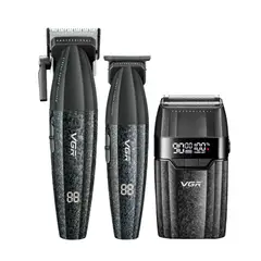 VGR - Barber Combo V-640S3 Cortadora, Patillera y Afeitadora 3 en 1