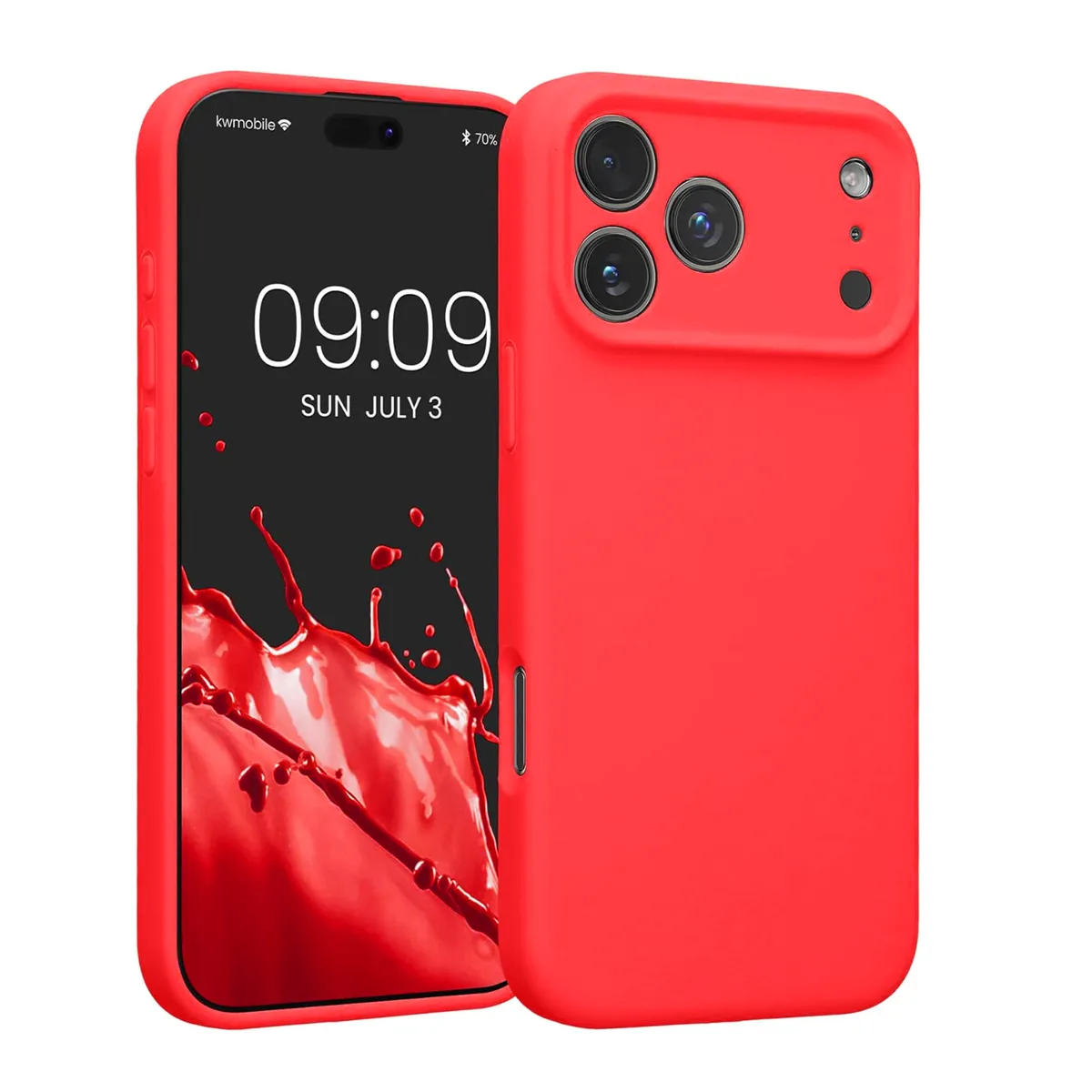 JOIGO - Carcasa Funda Soft Para IPhone 17 Pro Goma Rojo