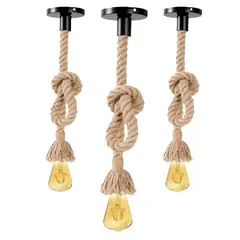 WANT - PACK 3 SOQUETE DECORACIÓN CAÑAMO E27