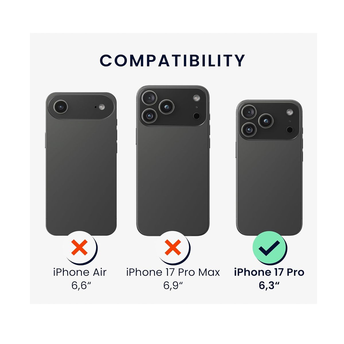 JOIGO - Carcasa Funda Soft Para IPhone 17 Pro Goma Celeste