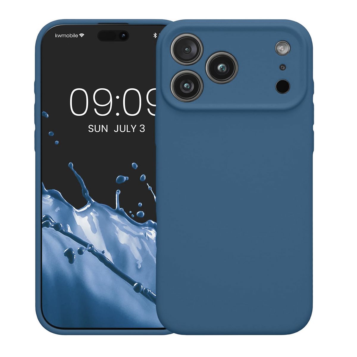 JOIGO - Carcasa Funda Soft Para IPhone 17 Pro Goma Azul Oscuro