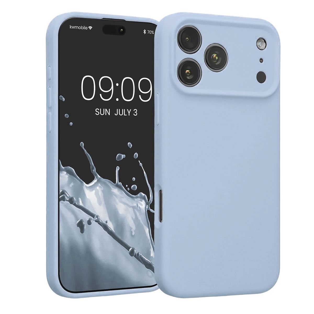JOIGO - Carcasa Funda Soft Para IPhone 17 Pro Goma Azul Claro