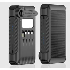 CAMPSOR - BATERIA PORTATIL SOLAR CON MANIVELA MANUAL XWD-2201B 20000 mAh