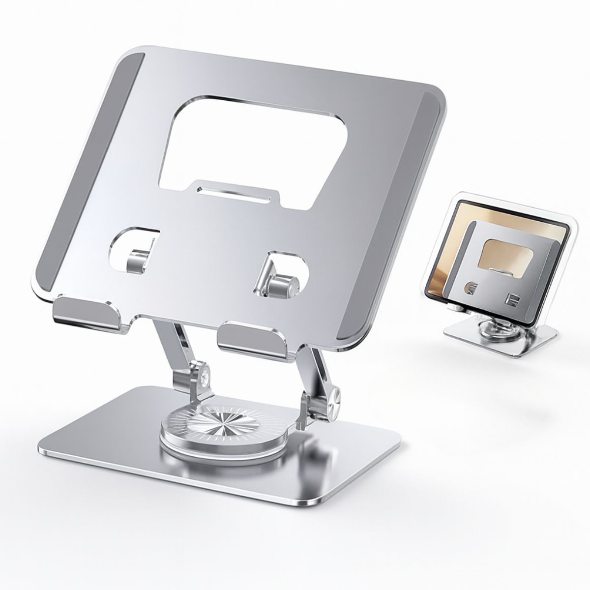 GENERICO - Soporte Notebook Laptop Tablet iPad Rotación 360 Plegable