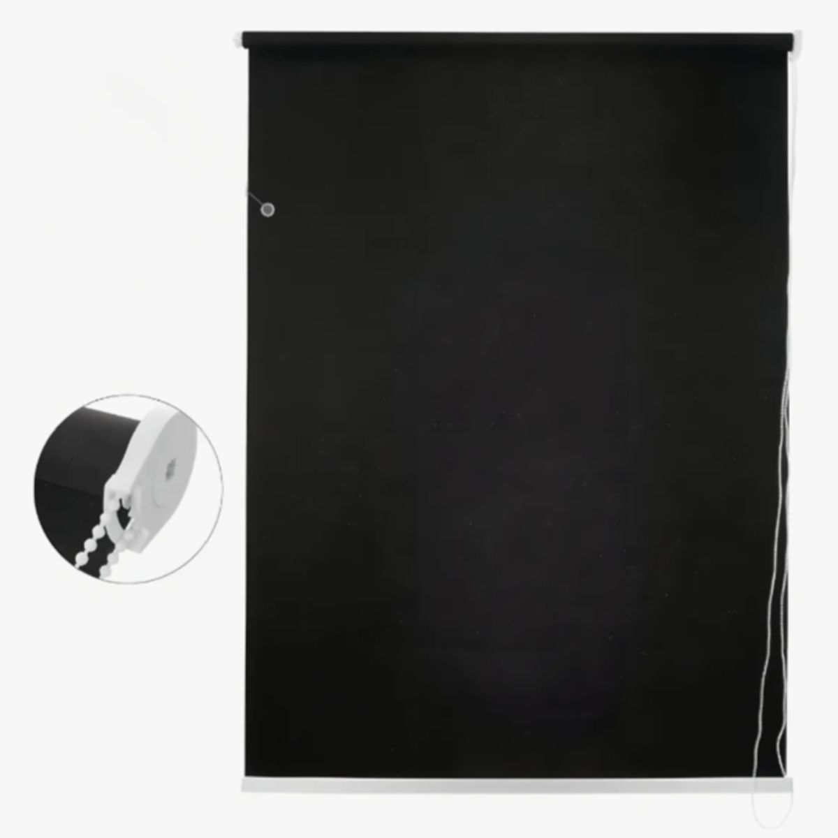 GENERICO - Cortina Roller Blackout Lisa Negra 90x180cm Estor Opaco Negro