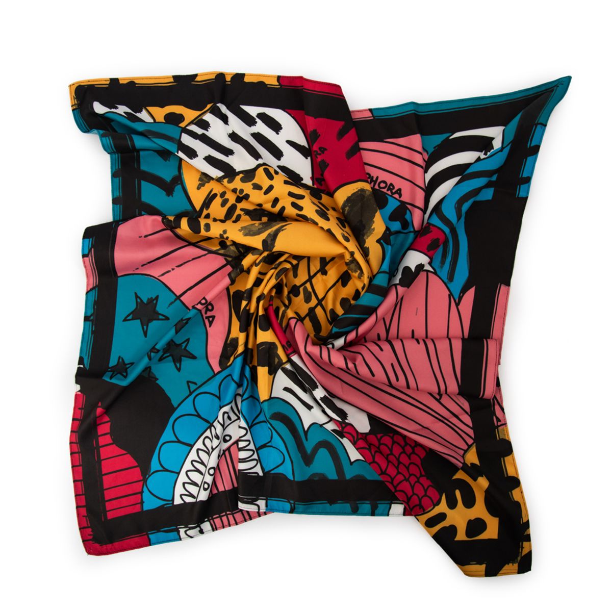 AMPHORA - Pañuelo happy amarillo