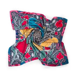 AMPHORA - Pañuelo mediana cardenal azul oscuro