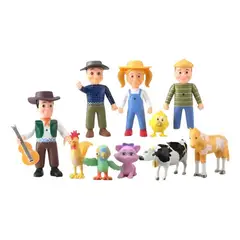 GENERICO - Set De 10 Figuras De La Granja De Zenon Articulados Calidad