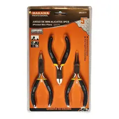MAKAWA - Set 3 Mini Alicates Para Bisutería Orfebrería Joyería 5 PuLG