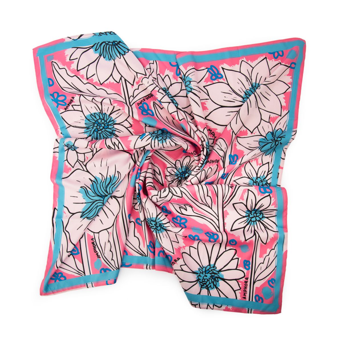 AMPHORA - Pañuelo lirica rosa viejo