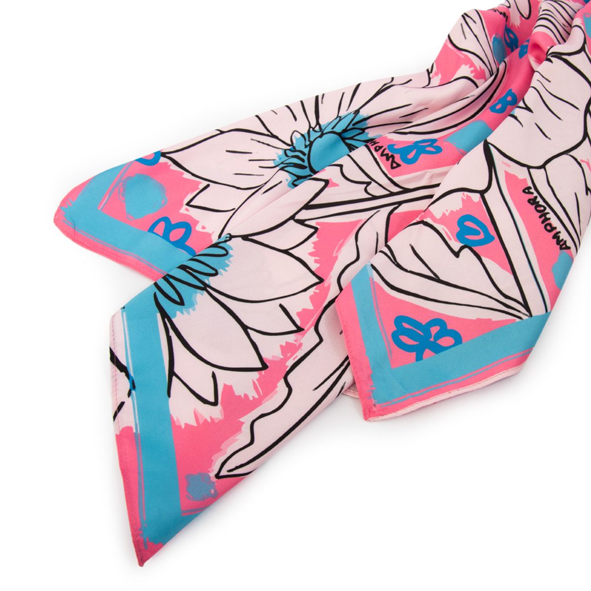 AMPHORA - Pañuelo lirica rosa viejo