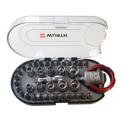 WURTH - Set De Dados Puntas Y Chicharra Cronosfera 40 Pzs