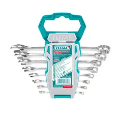 TOTAL TOOLS - Juego De Llaves Doble Punta 6 22mm 8 Piezas Total Tht102386