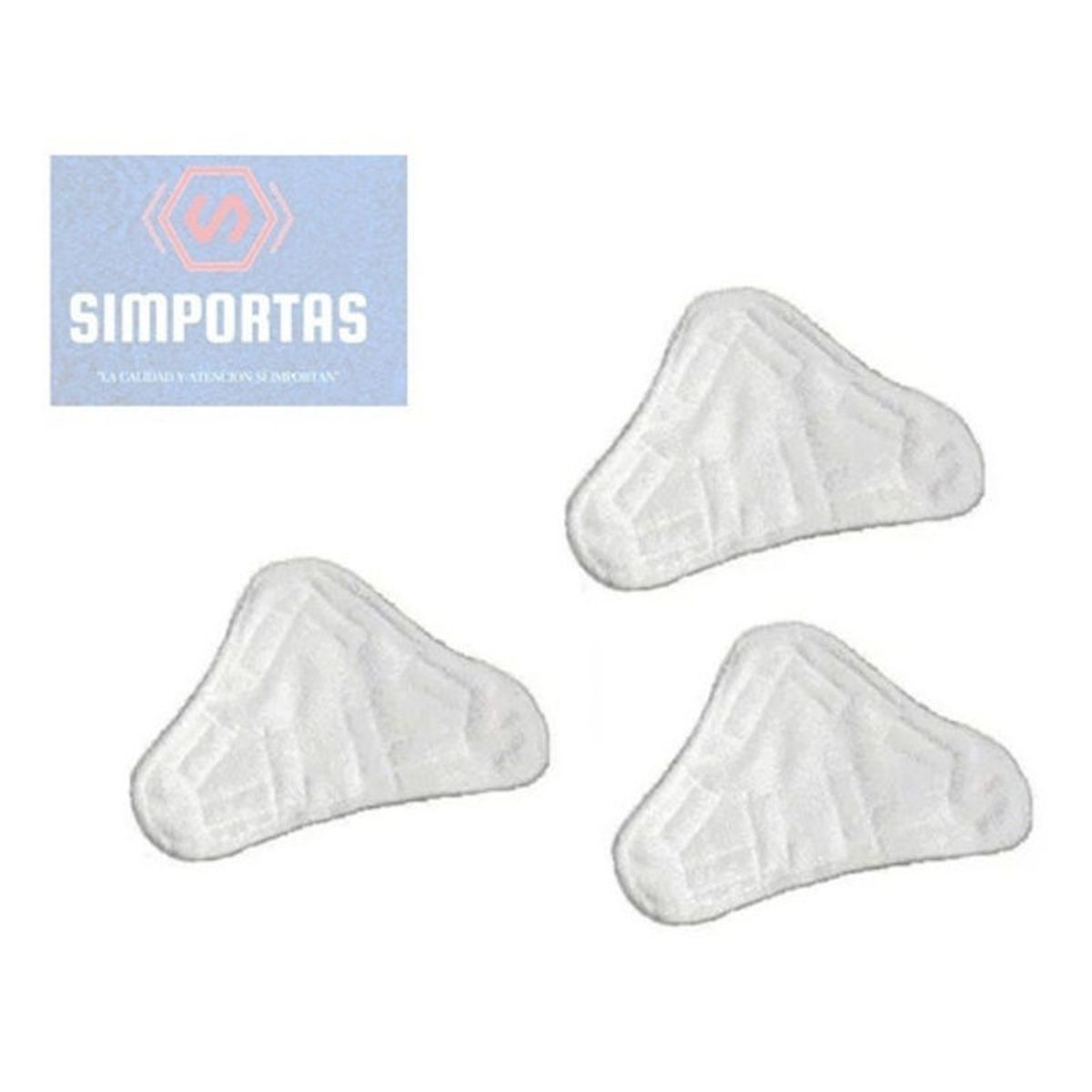 GENERICO - Set Repuestos 3 Paños Mopa Vapor 5 En 1 Santiago