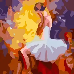 ARTE CONSENTIDO - PINTURA POR NÚMERO CON BASTIDOR SUEÑO DE BAILARINA 30X40