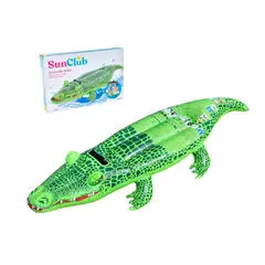 ANSALDO - Cocodrilo inflable 142x68 cm para piscina y playa