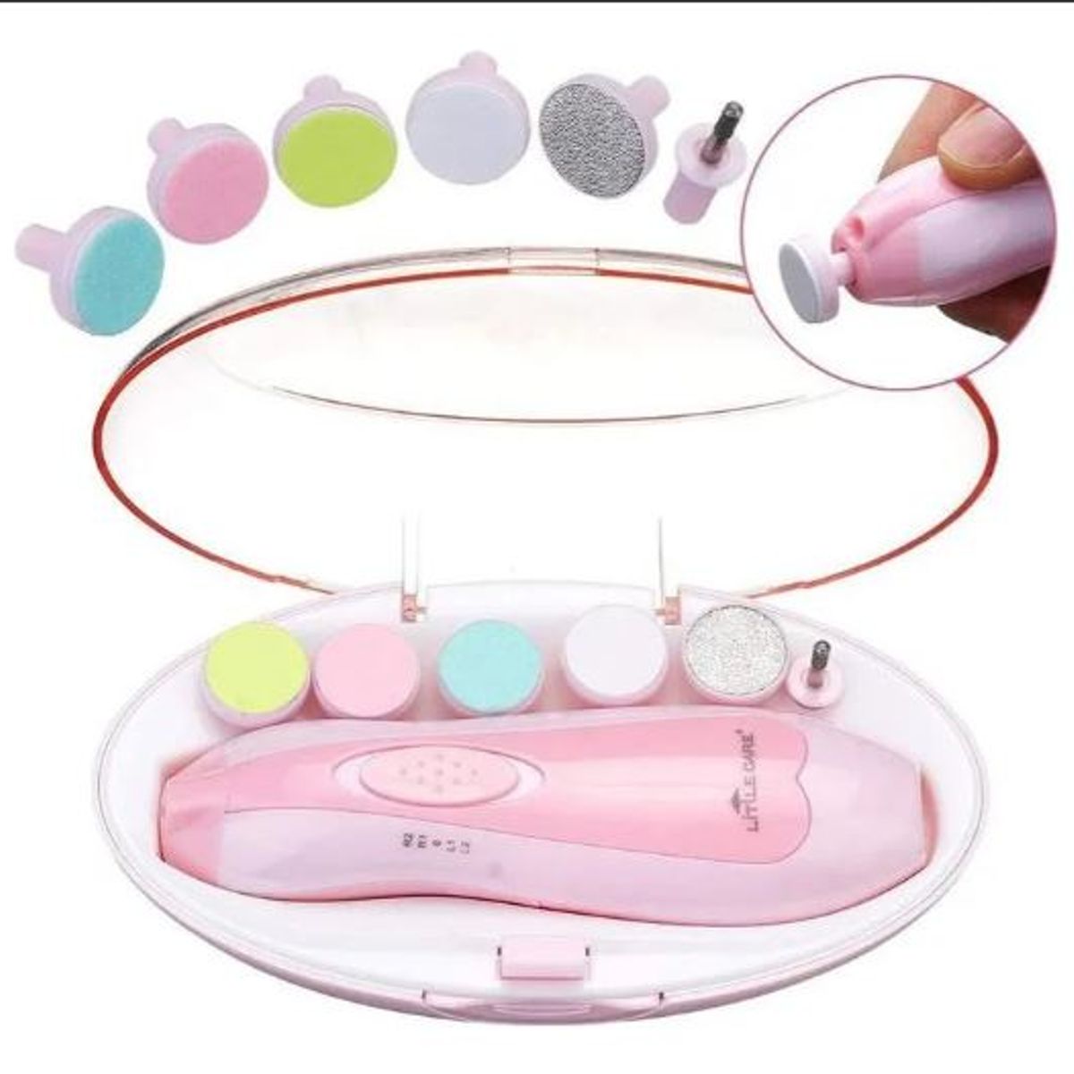GENERICO - Kit Portatil De Manicura Para Bebes De 6 Piezas Silencioso