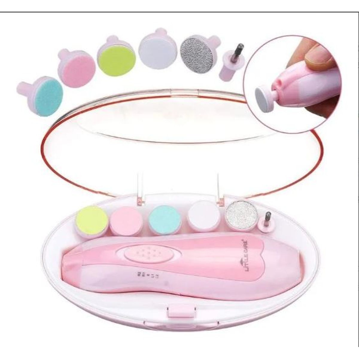 GENERICO - Kit Portatil De Manicura Para Bebes De 6 Piezas Silencioso