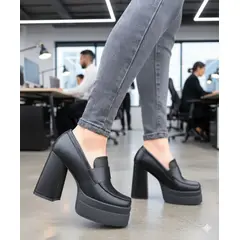 SNOOPY - Mocasín Mujer Taco Alto con Plataforma M530