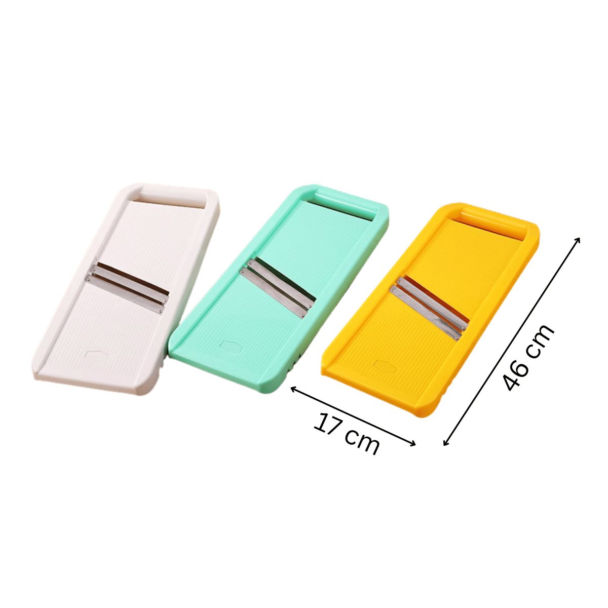 HOMESTAR - Mandolina Rebanadora Manual con Hoja Fija 46 cm - Amarillo