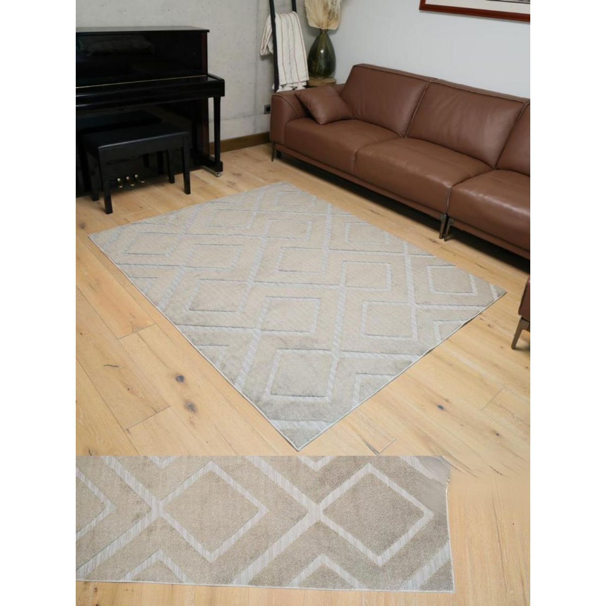 GENERICO - ALFOMBRAS GRUESAS TIPO JACQUARDS ANTIDESLIZANTES DE ALGODON