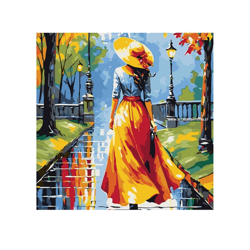 ARTE CONSENTIDO - PINTURA POR NÚMERO CON BASTIDOR NUEVOS COMIENZOS 40X50