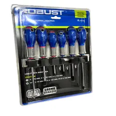 GENERICO - Set Destornilladores Juego De 6 Piezas Punta Imantada