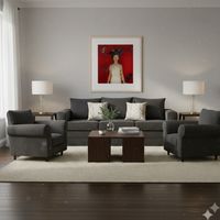 Living 311 Noah Marengo Sofa 3 cuerpos + 2 poltronas resortes