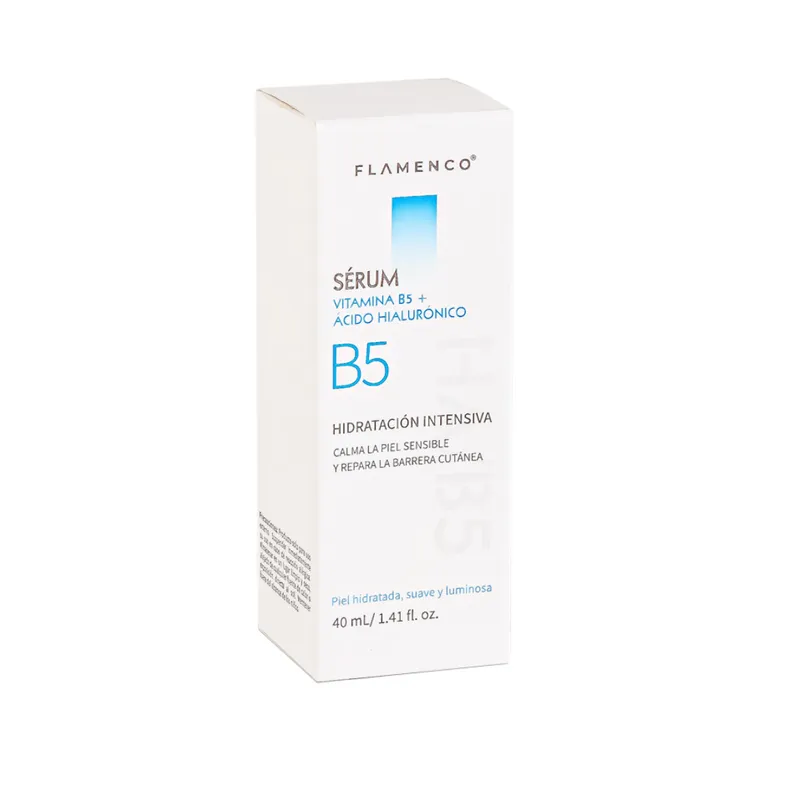 FLAMENCO - Sérum Hidratante B5  Ácido Hialurónico 40 ml – Repara y Suaviza la Piel
