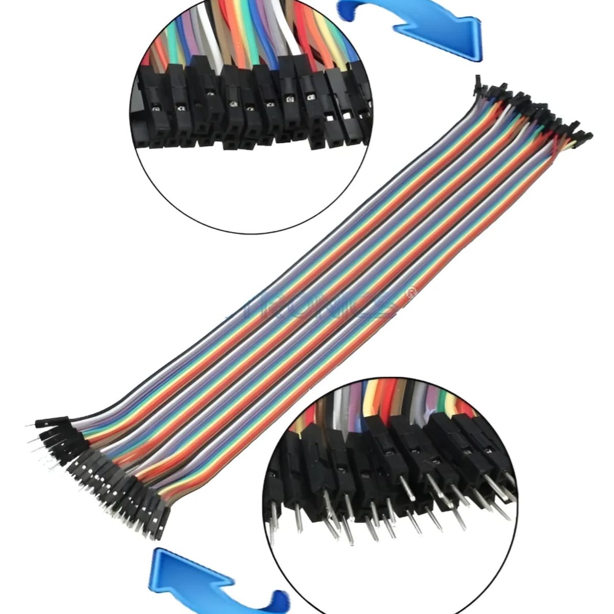 GENERICO - Cables Dupont 20cm 40p Macho Hembra Para Modulos