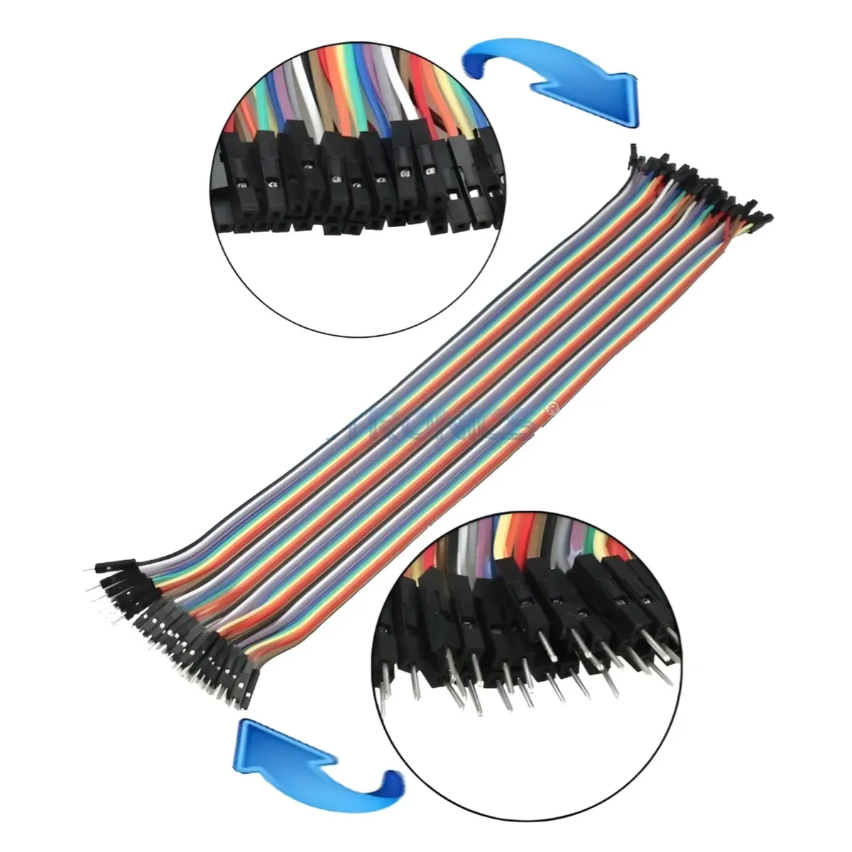 GENERICO - Cables Dupont 20cm 40p Macho Hembra Para Modulos