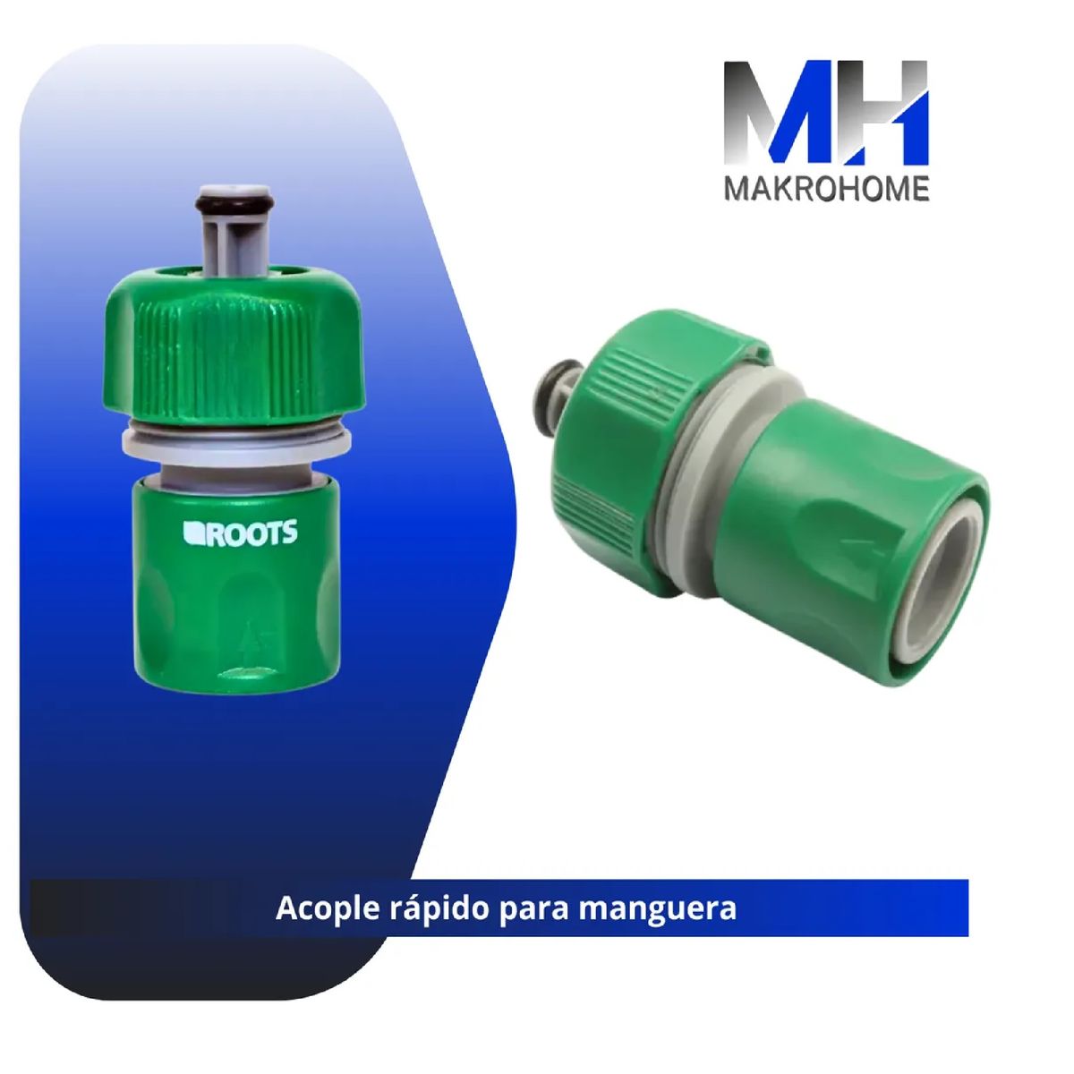 ROOTS - Acople Adaptador Para Manguera Tres Cuartos Con Stop Roots