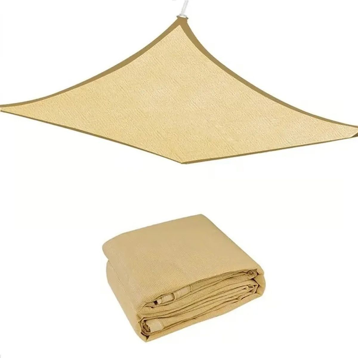 GENERICO - Toldo Vela Sombreadora Malla Sombra 5X6 Rectangular