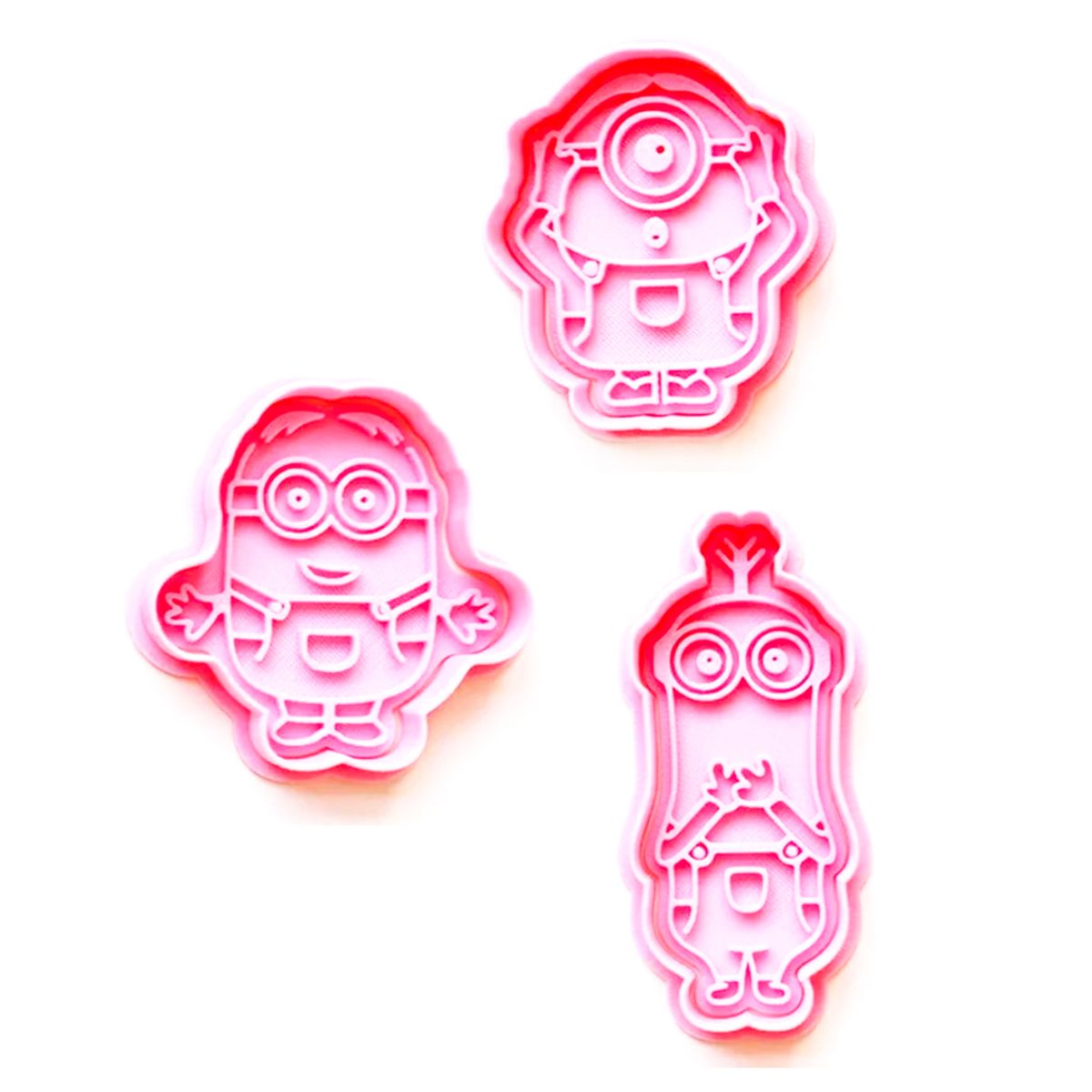 GENERICO - Cortador de Galletas de Minions  Pack 4