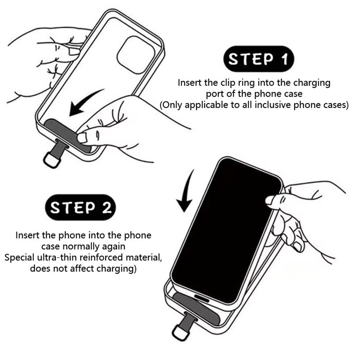 GENERICO - Colgante Para Carcasa Celular Universal Correa Antirrobo