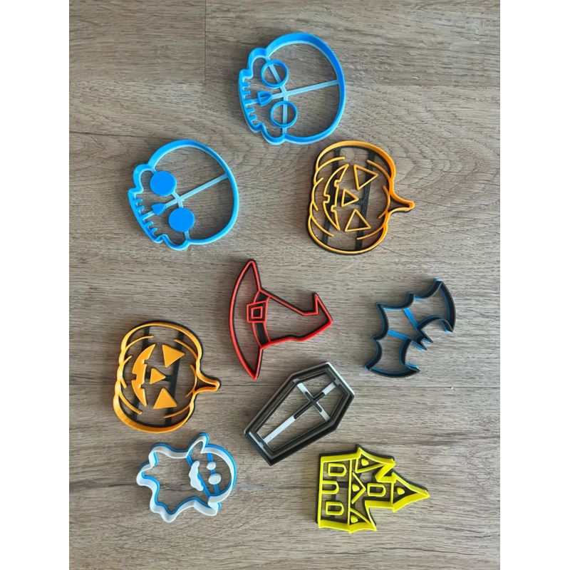 GENERICO - Cortador de galletas - Halloween (pack 7 un)