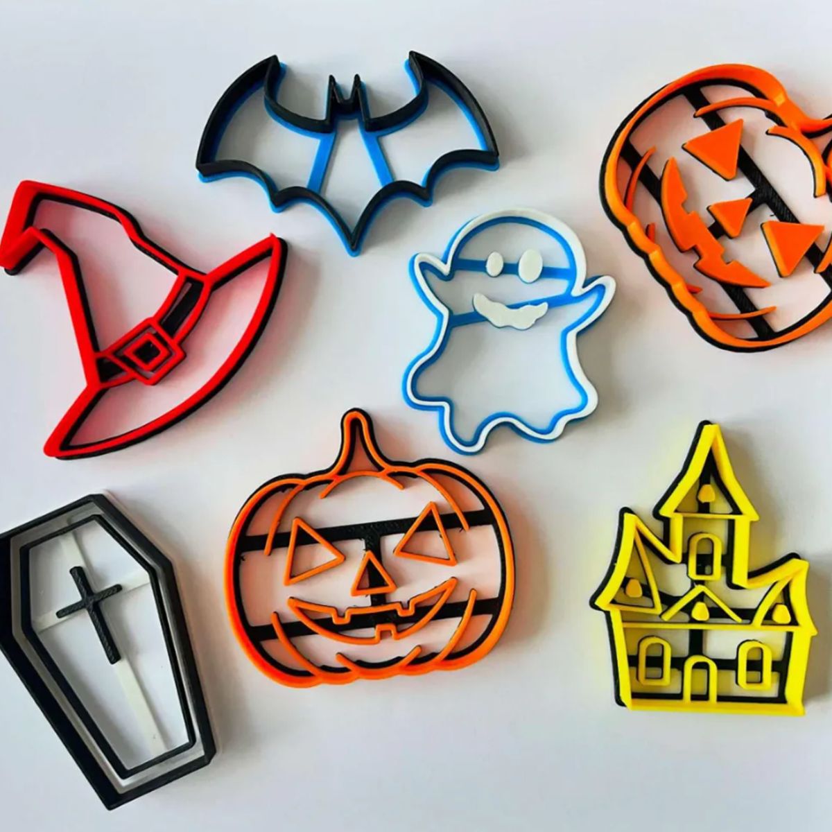 GENERICO - Cortador de galletas - Halloween (pack 7 un)