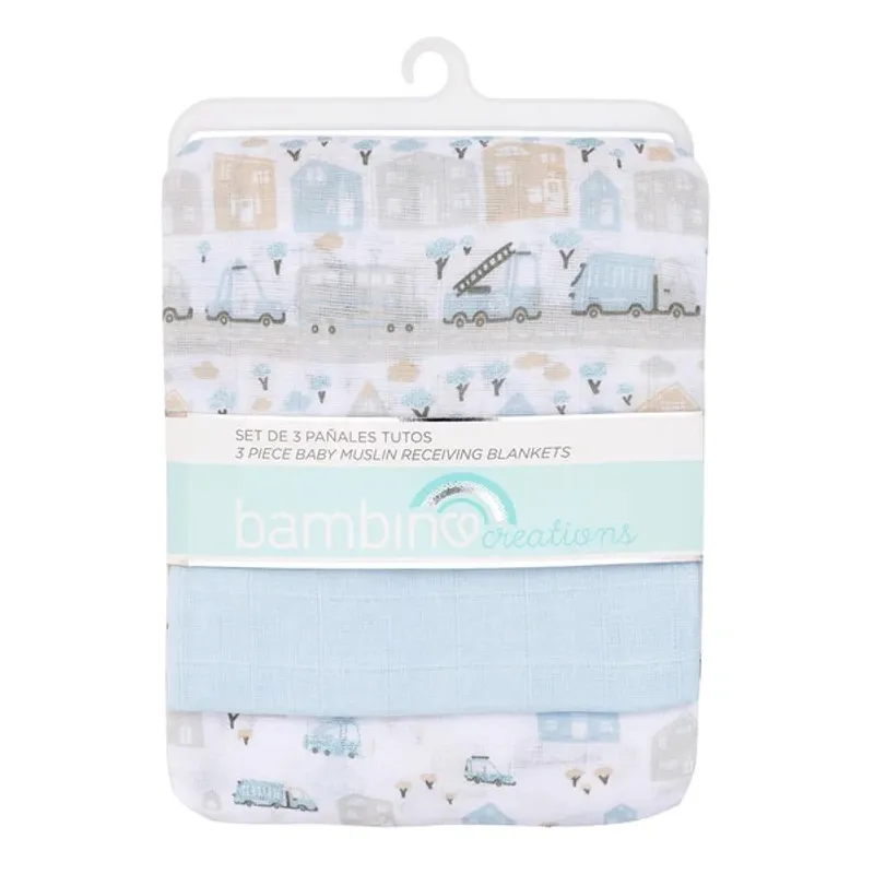 BAMBINO - Pañales Tutos Set 3 Piezas Bambino Autos y Edificios