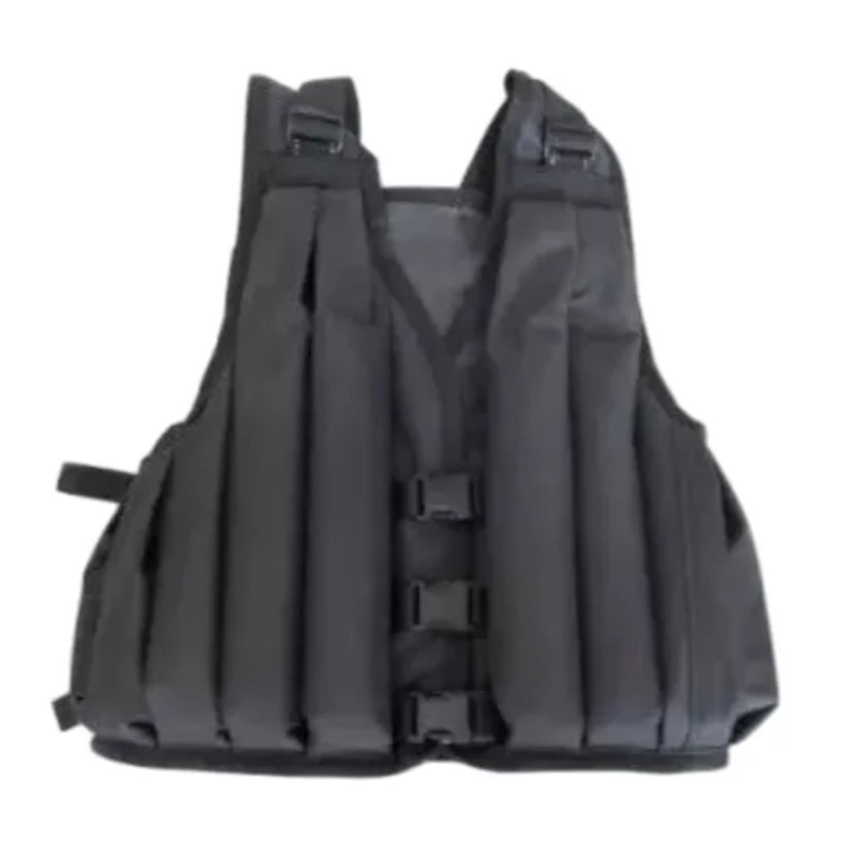 GENERICO - Chaleco Lastrado Con Sobrecarga 15kg Ajustable Crossfit Negro