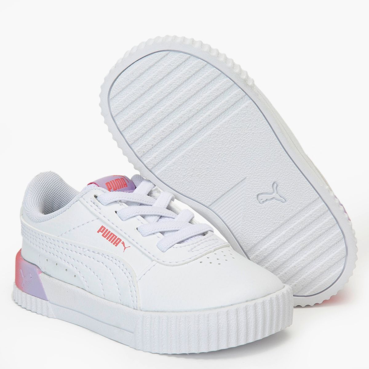 PUMA - Carina Summer Fade Inf Zapatilla Urbana Niña Blanca