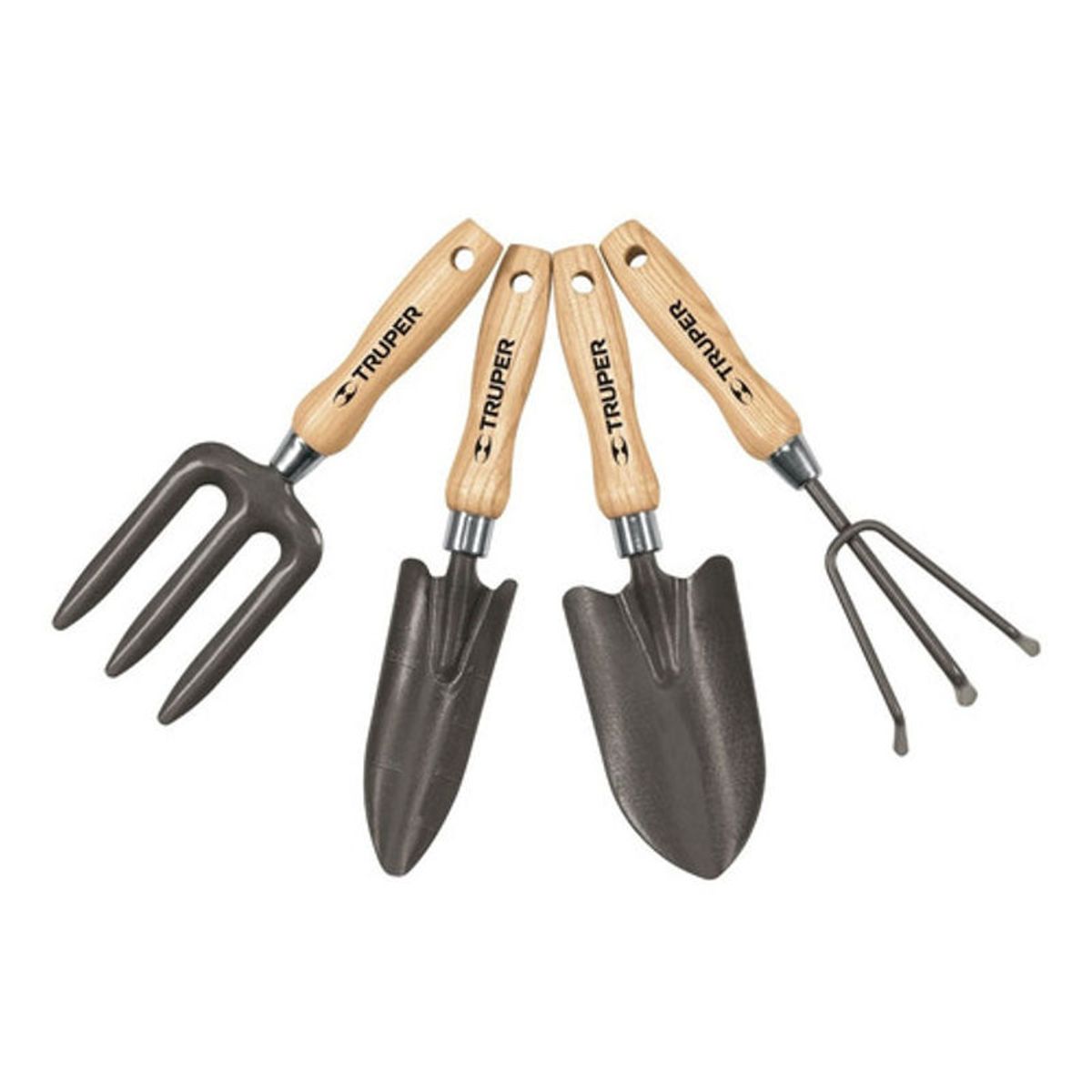 GENERICO - Set 4 Herramientas Jardín Truper Mango 6  - jj4