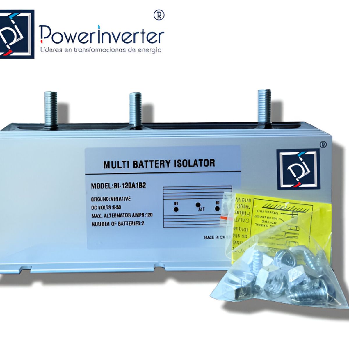 GENERICO - AISLADOR DE BATERIAS  PUENTE DE DIODO 120A 9-50VDC 2 BATERIAS