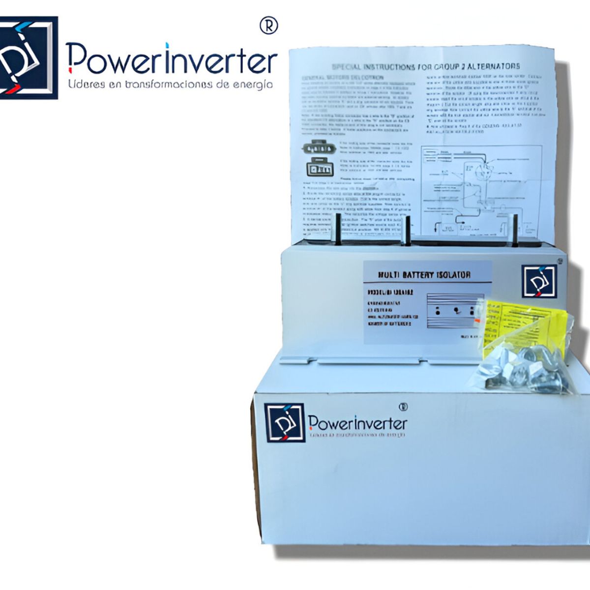 GENERICO - AISLADOR DE BATERIAS  PUENTE DE DIODO 120A 9-50VDC 2 BATERIAS