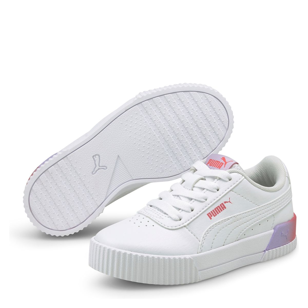 PUMA - Carina Summer Fade Ps Zapatilla Urbana Niña Blanco