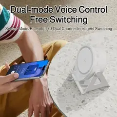 WIRELESS - Altavoz Inalámbrico Inductivo Con Soporte Led 1200mah