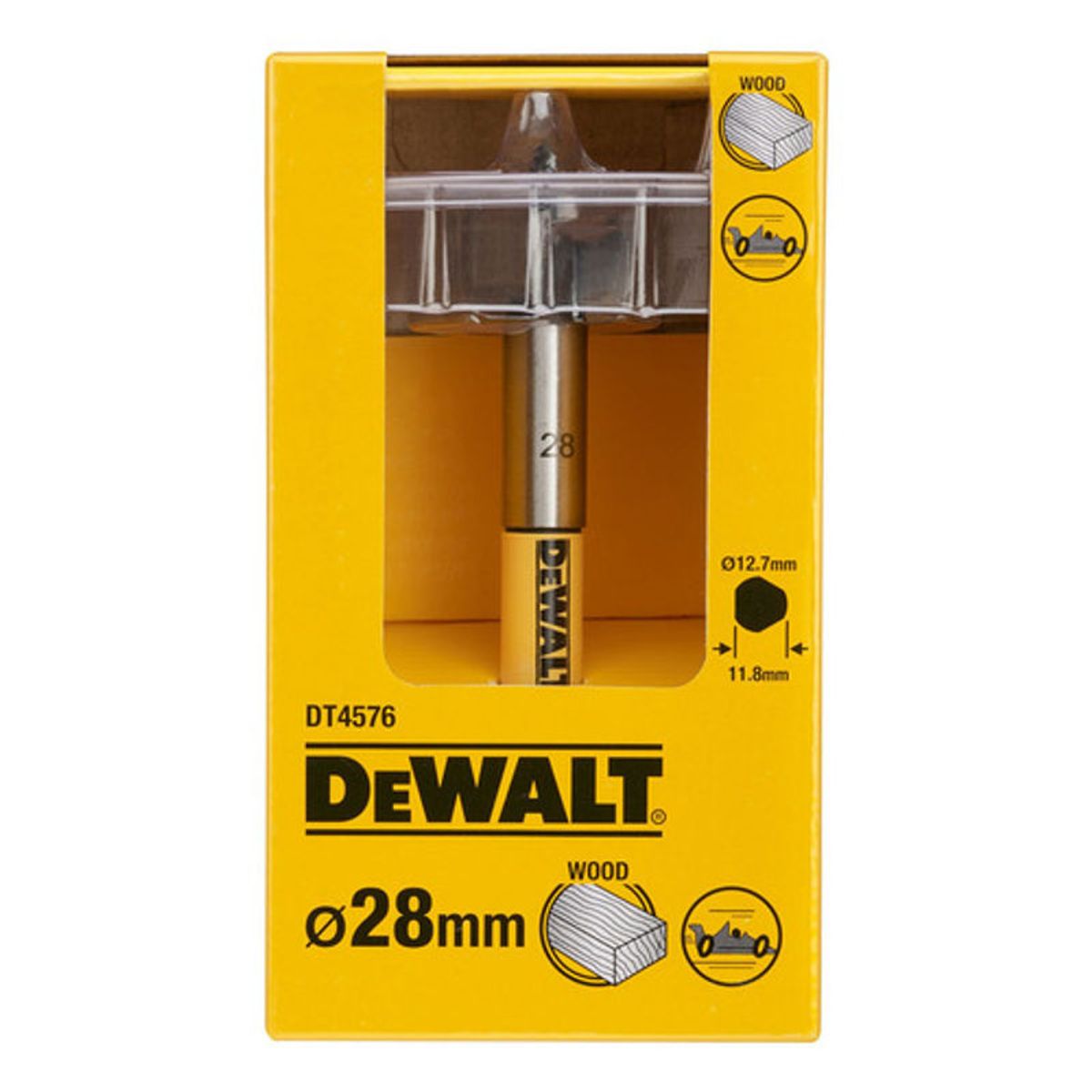 GENERICO - Broca Auto-perforante Para Madera 28mm Dewalt Dt4576-qz