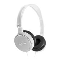 Audífono PLC18 + Cable 3,5 mm con micrófono Blanco